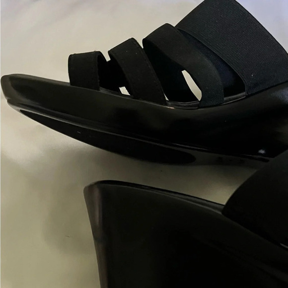 ITALIAN SHOEMAKERS~BLACK BLING~HEELS~NWOT~9 - Picture 5 of 8